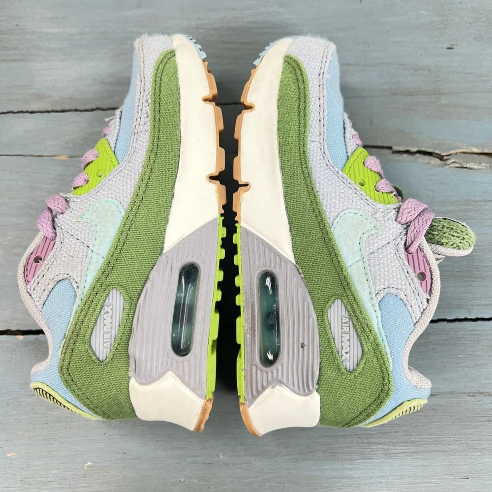Nike Air Max 90 Sun Club Kids Blue Green Purple DQ4017-400 Size 12C